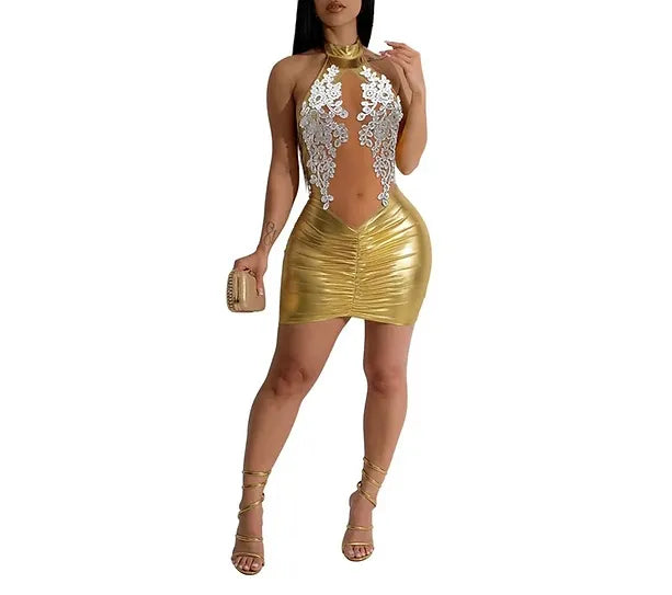 Women Bodycon Sexy Party Dress See