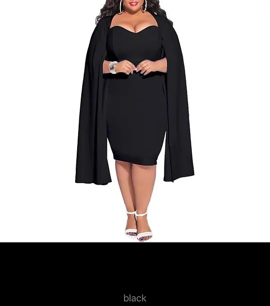 Women’s Sexy Dress W/Cape