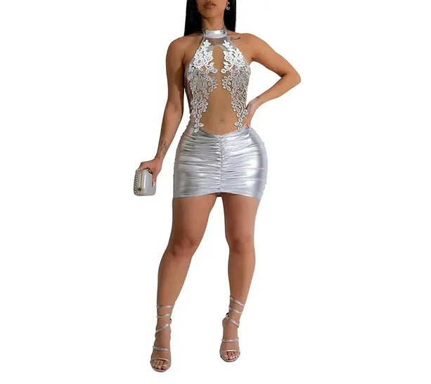 Women Bodycon Sexy Party Dress See