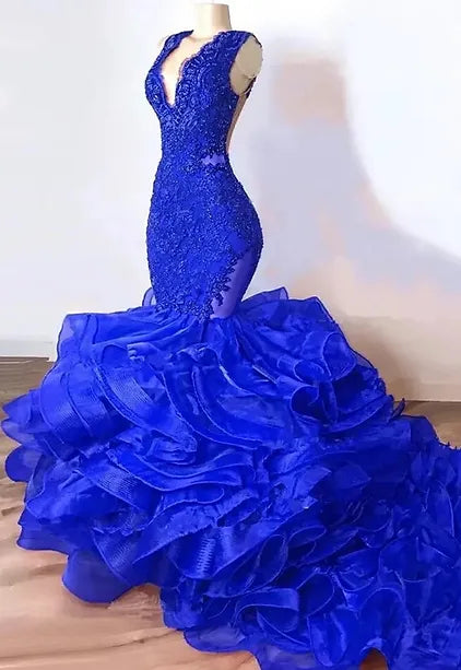 Luxury Royal Blue Prom or All purpose dress