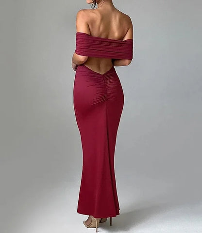 Strapless Backless Sexy Maxi Dress