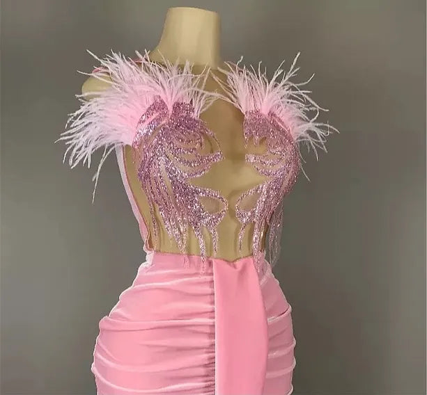 Sexy Luxury Pink Dress