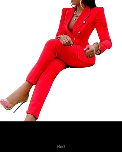 Women’s Long Sleeve Blazer Suit