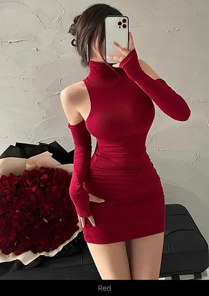 Sexi high neck Dress