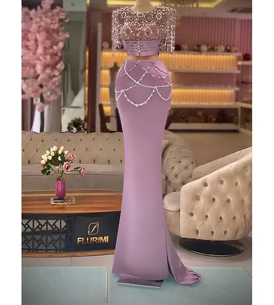 Purple Luxury Evening Dress