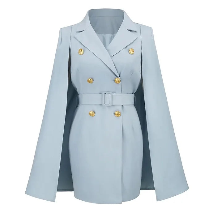 Spring Autumn Women's Coat Casual Slim Cloak Suit