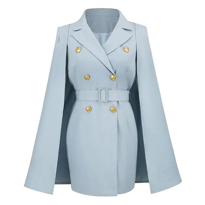 Spring Autumn Women's Coat Casual Slim Cloak Suit