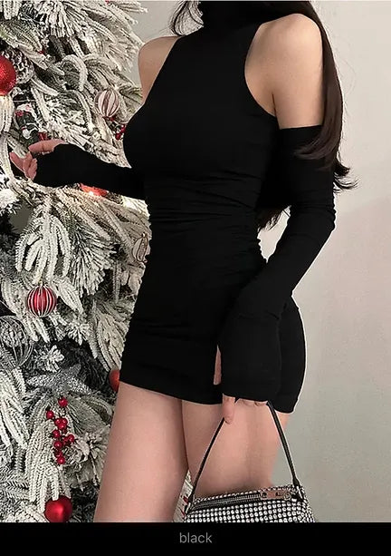 Sexi high neck Dress