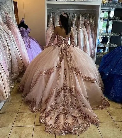 Princess Rose Gold Dress