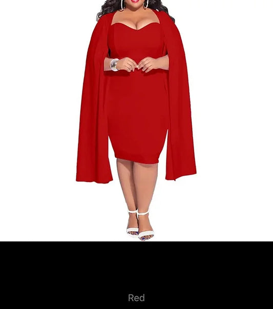 Women’s Sexy Dress W/Cape