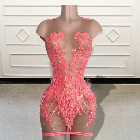 Luxury Sexy Peachy Dress