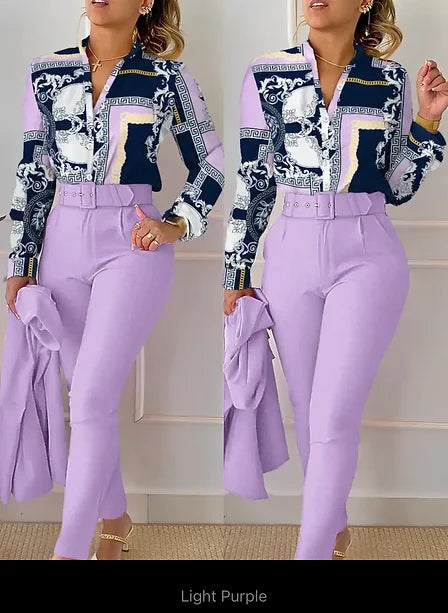 Two Piece Women Casual Pants