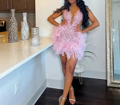 Luxury Cocktail Sheer Dress