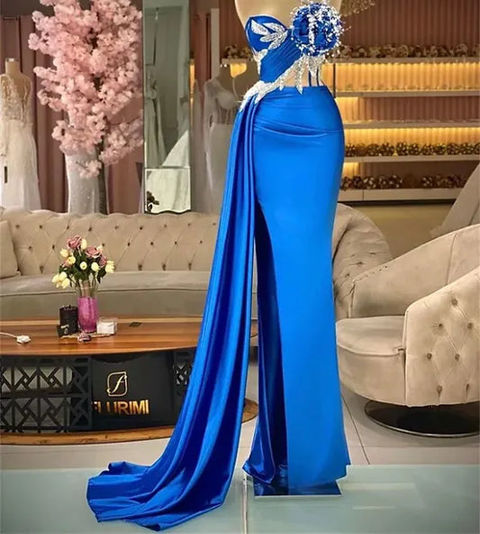 Luxury Royal Blue Dress