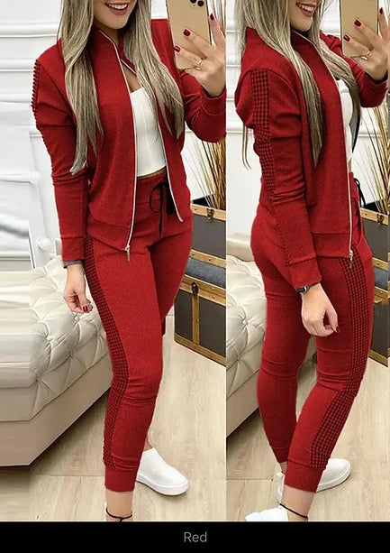 Two Piece Track Casual Suit