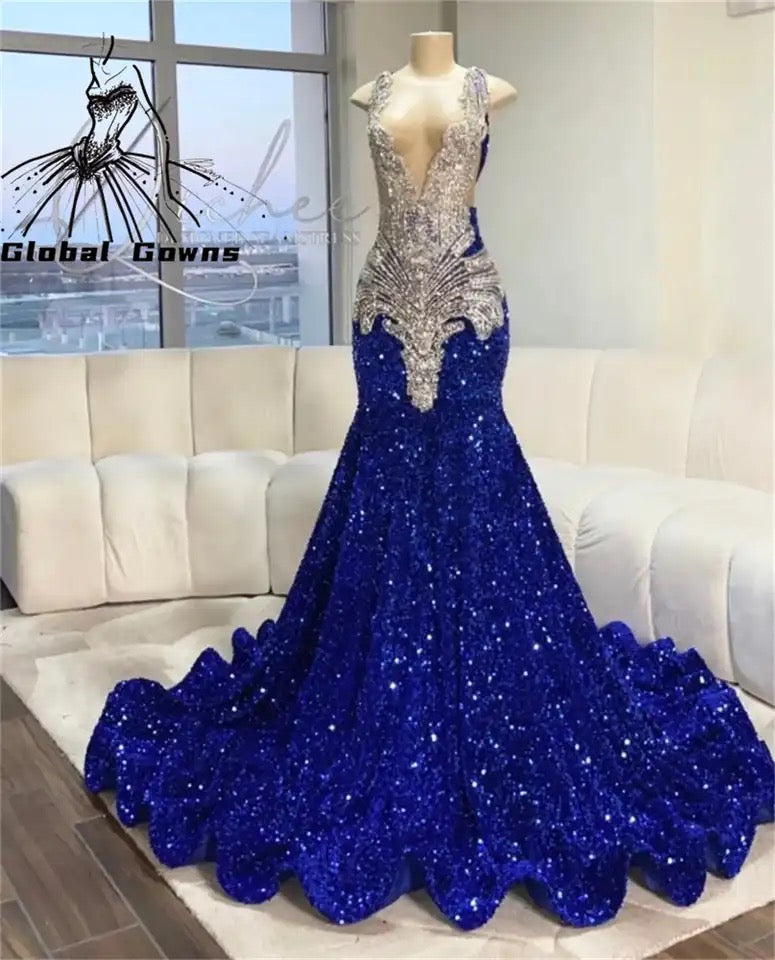 Blueish Luxury Dress