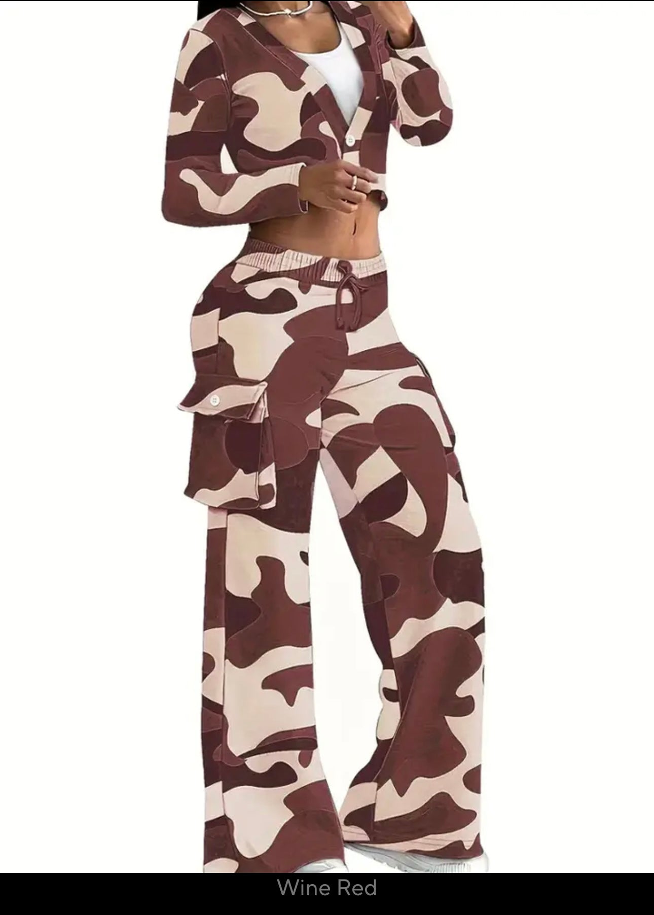 Camouflage Printed Casual Set