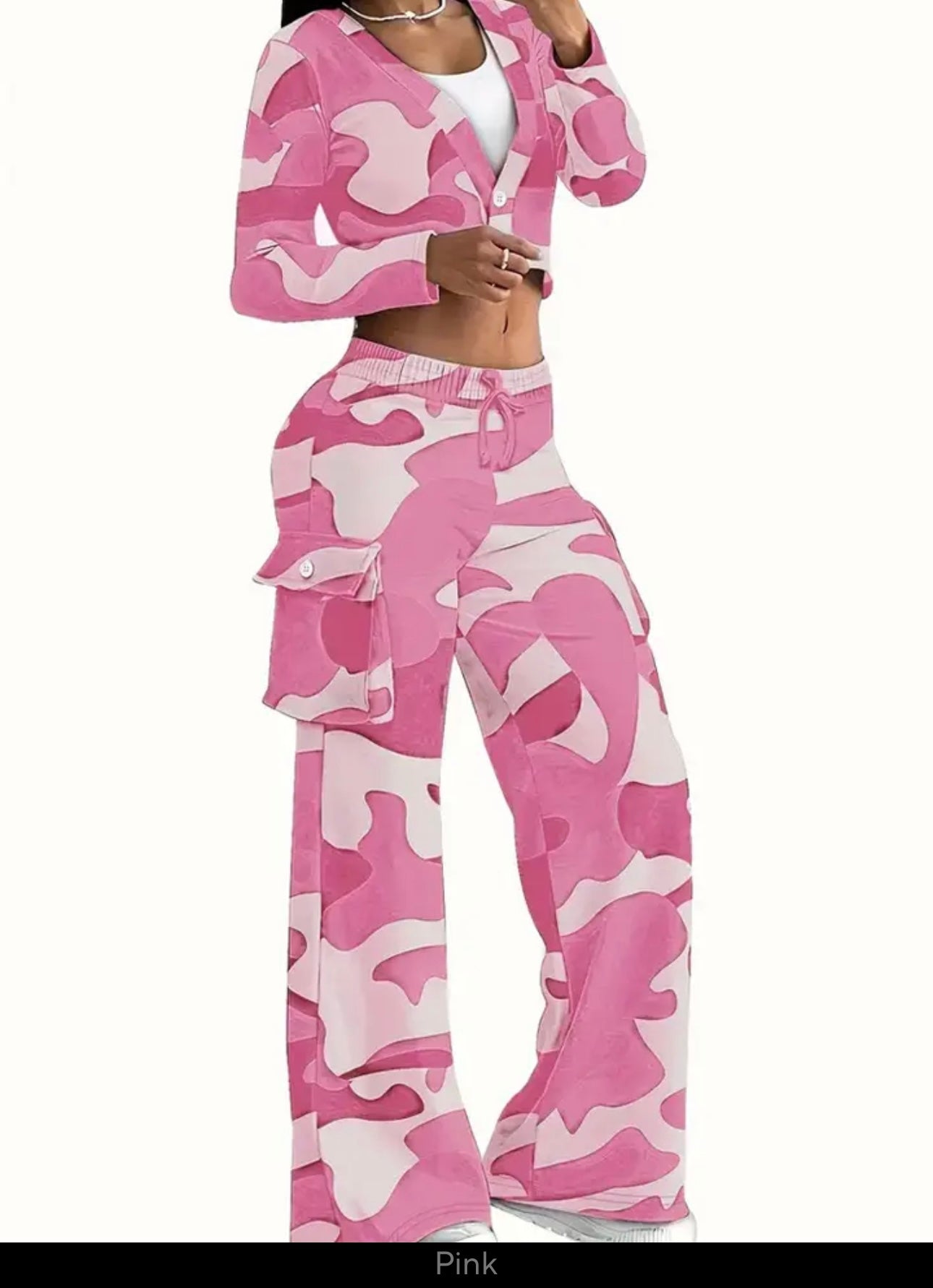 Camouflage Printed Casual Set