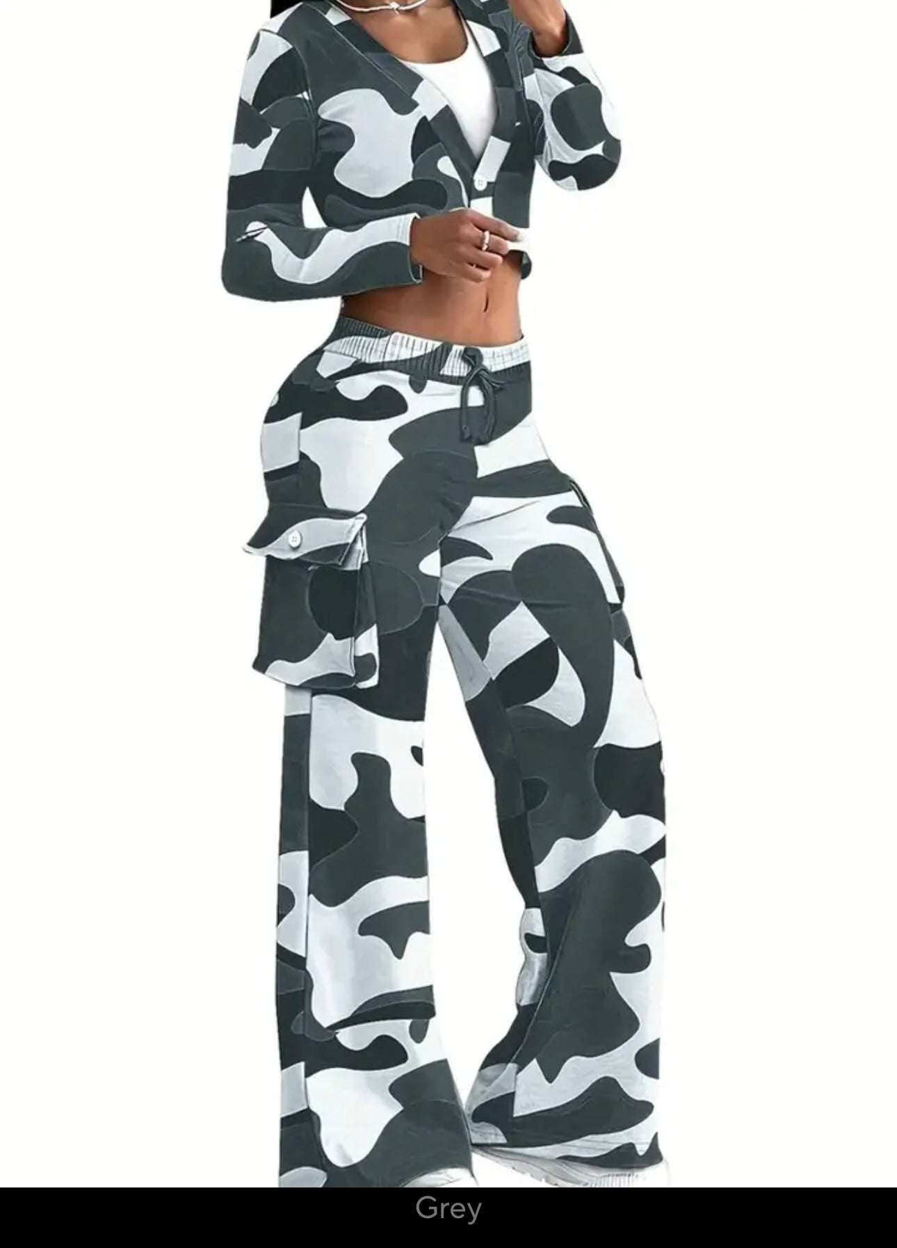 Camouflage Printed Casual Set