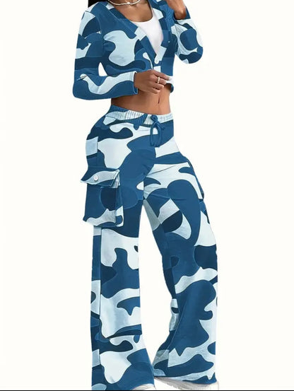 Camouflage Printed Casual Set