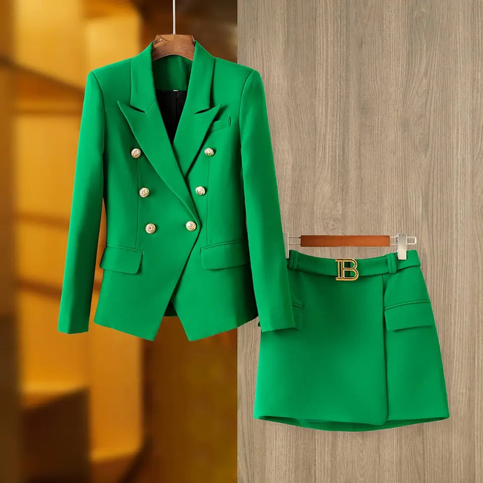 Fashion Gorgeous Design Women 2PCS Blazer