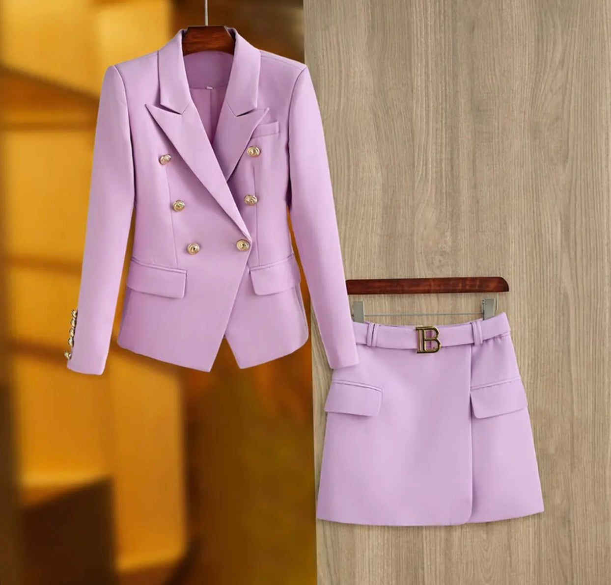 Fashion Gorgeous Design Women 2PCS Blazer